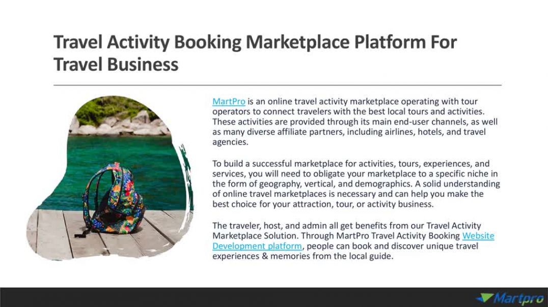 Online Travel Activity Marketplace Solution