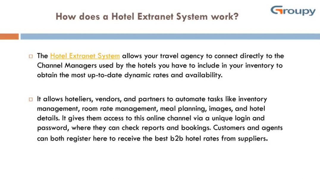 Hotel Extranet