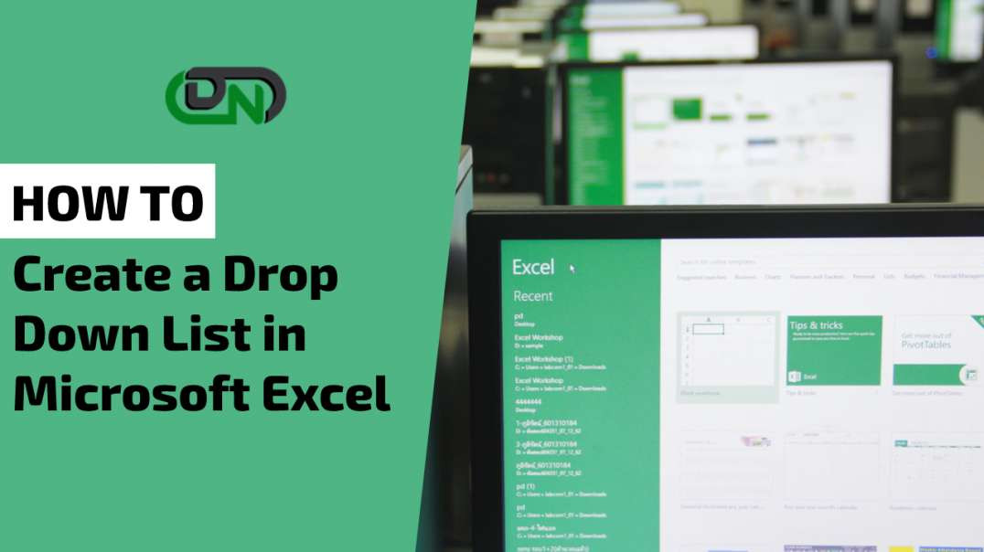 How to Create a Drop Down List in Microsoft Excel?