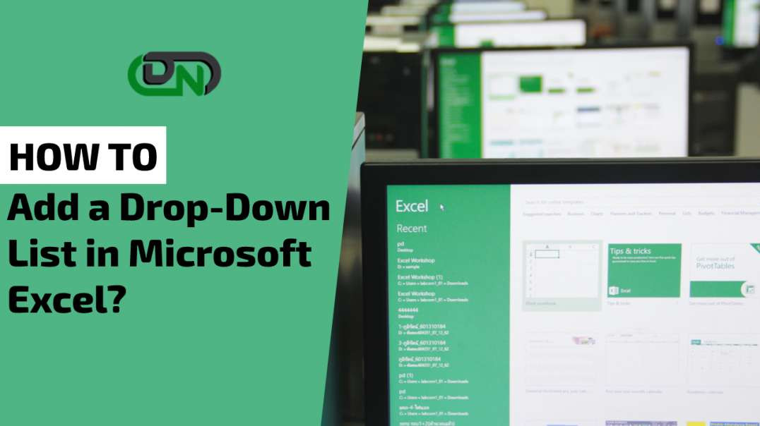 How to Add a Drop-Down List in Microsoft Excel?