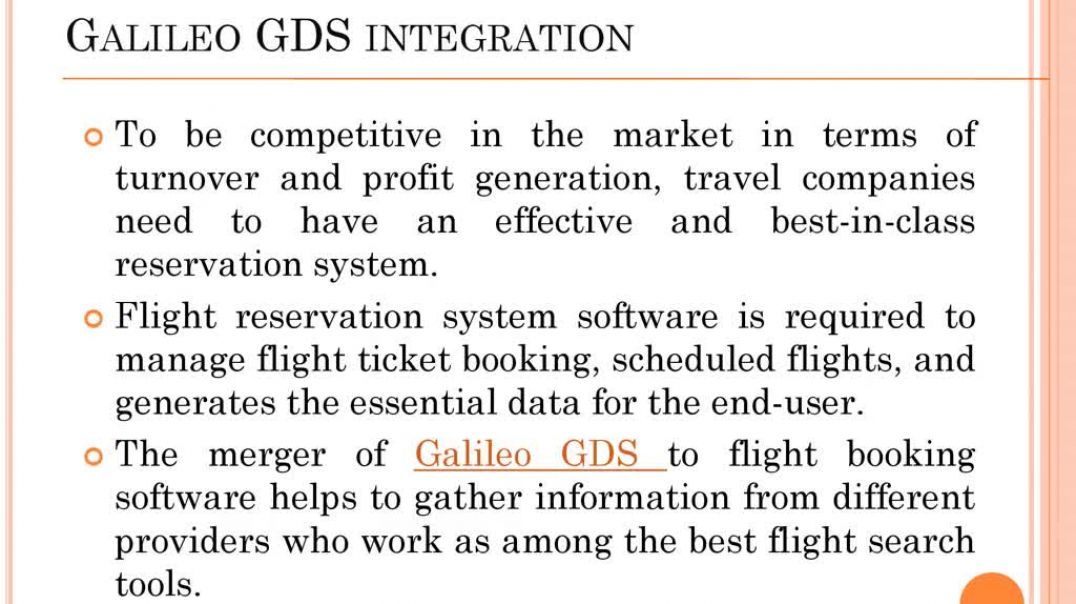 Galileo Flight Reservation System