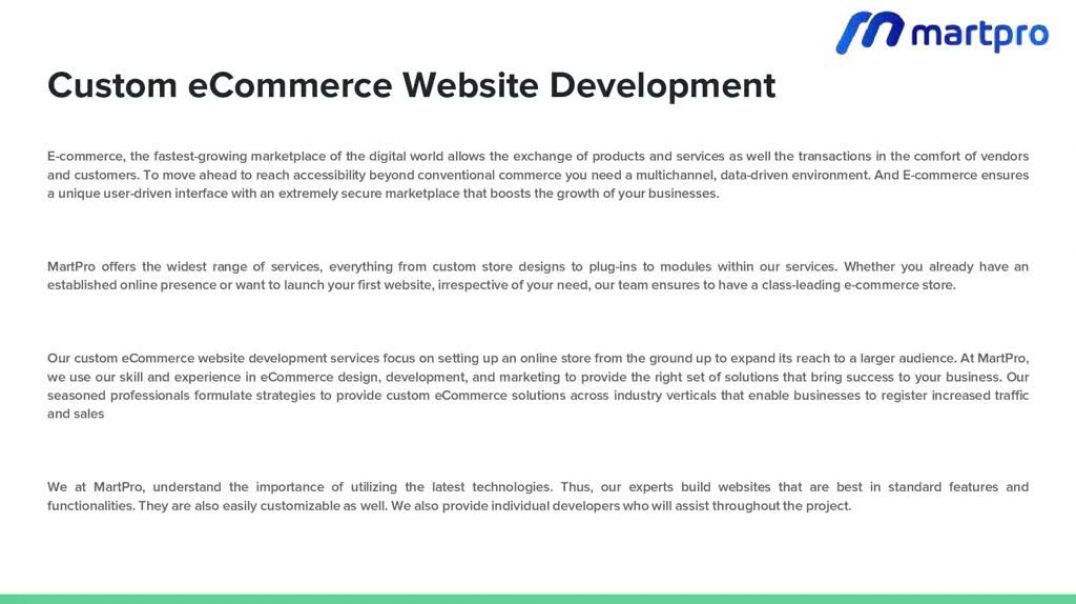 Custom Ecommerce Website Development
