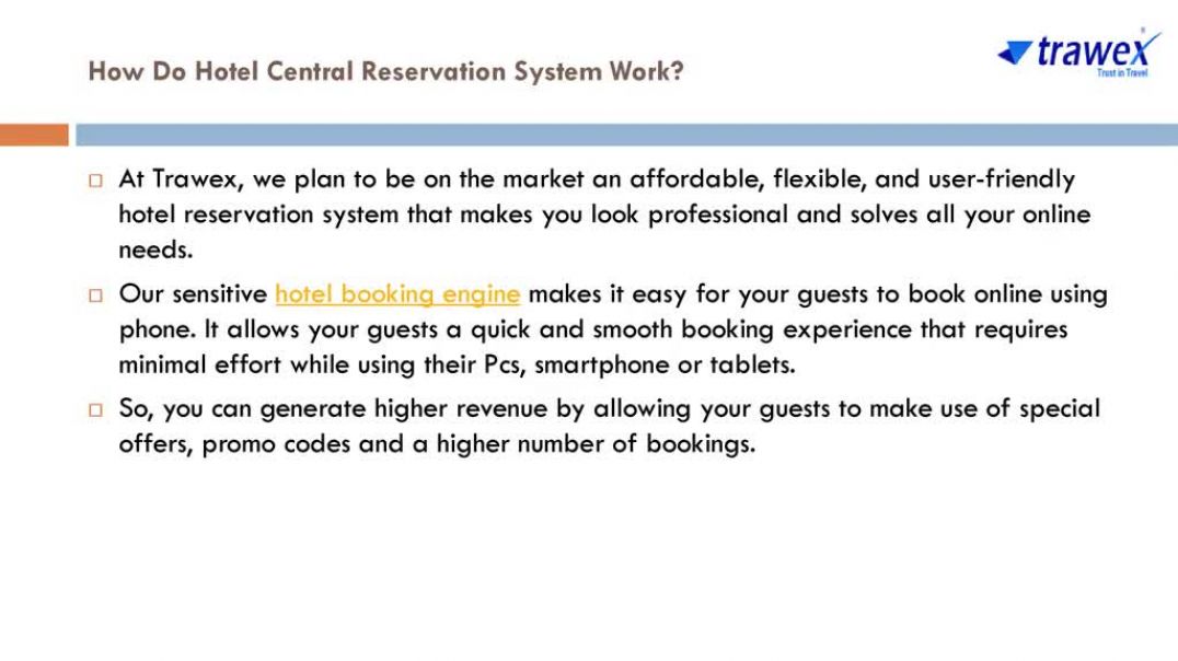 Hotel Central Reservation System