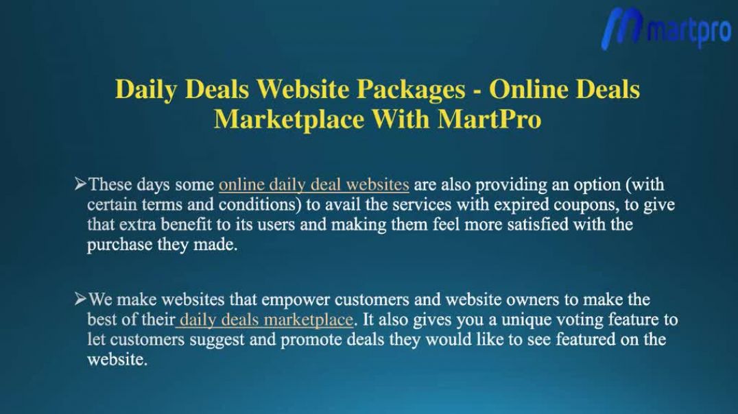 Daily deals website Packages