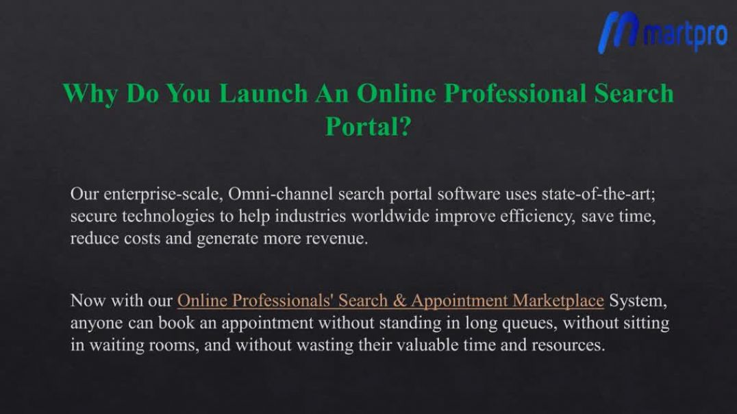 Online Professionals Search Portal Development