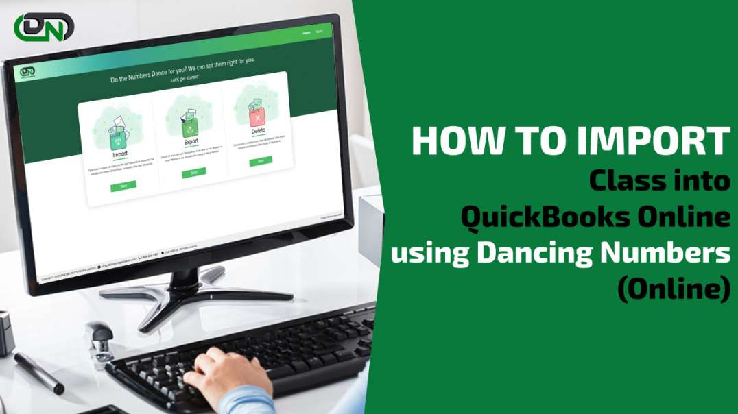 How to Import Class into QuickBooks Online Using Dancing Numbers (Online)?