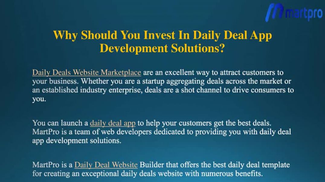 Daily Deals Website Development