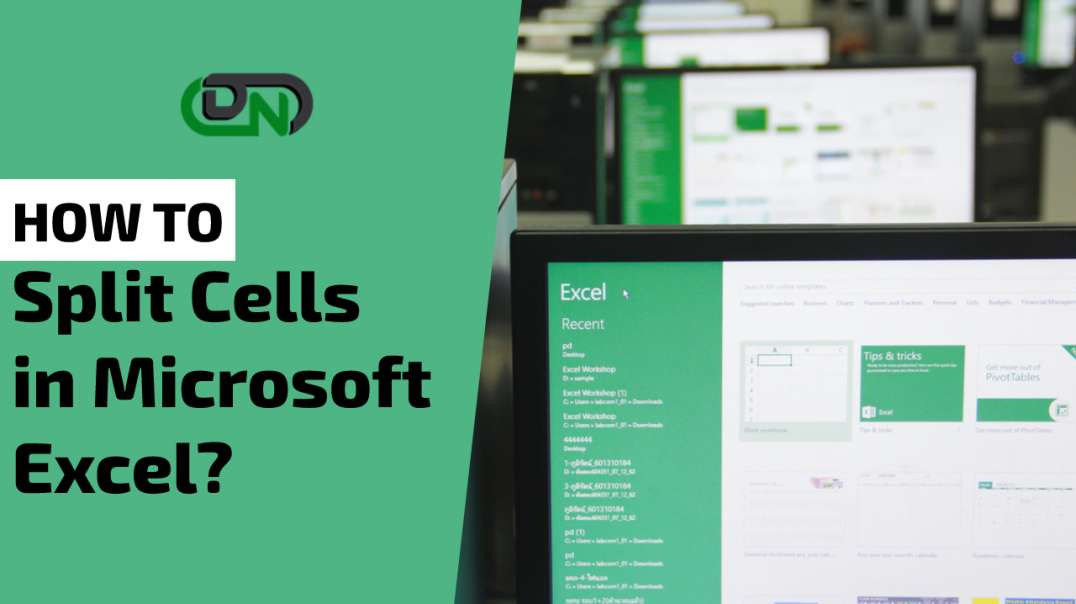 How to Split Cells in Microsoft Excel | Split Cells in Excel 2016