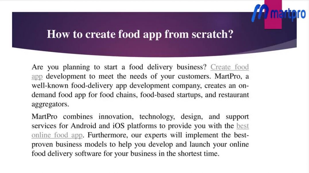 Create Food App
