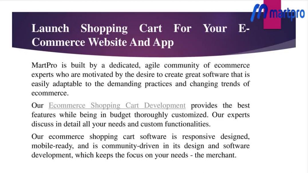 Ecommerce Shopping Cart Application