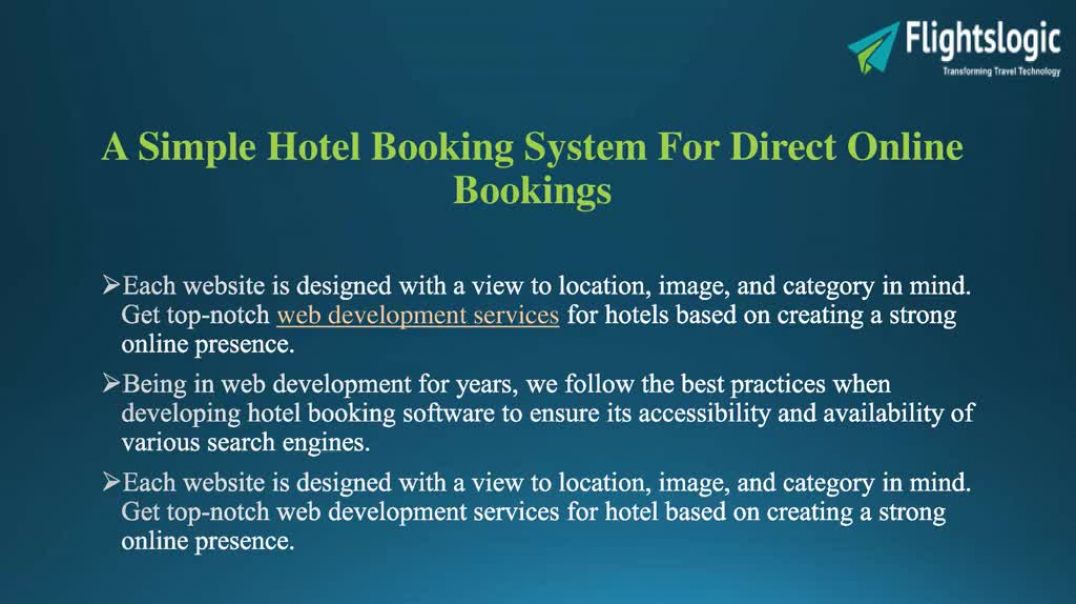 Hotel Booking Website Software