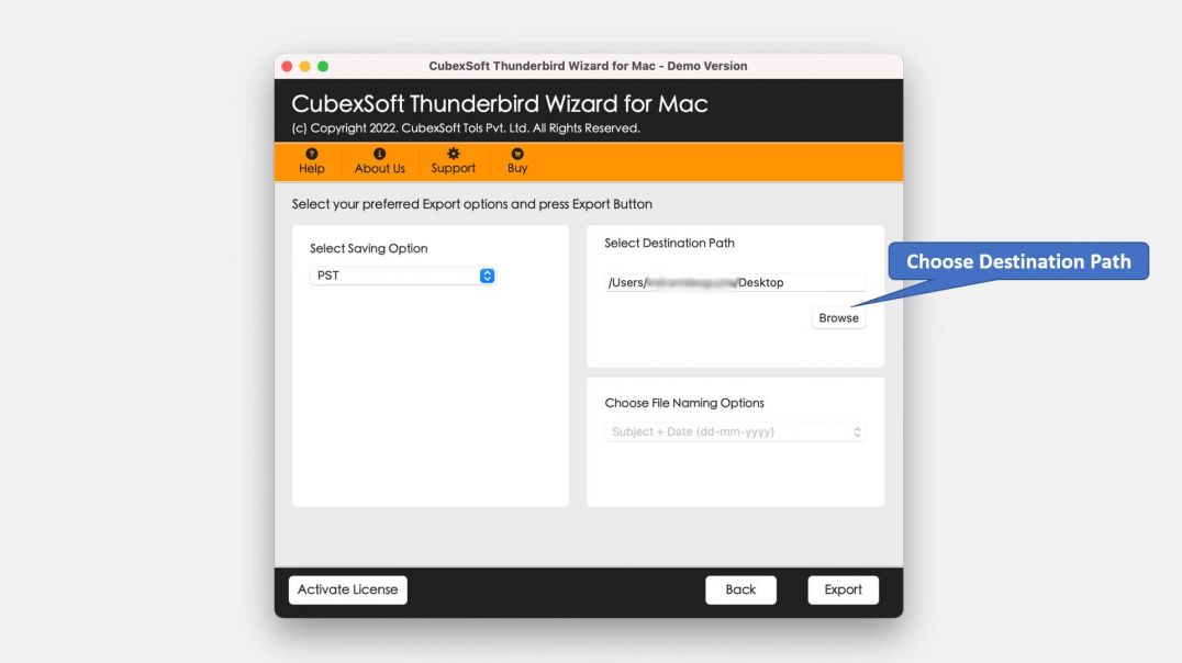 CubexSoft Thunderbird Converter for Mac OS
