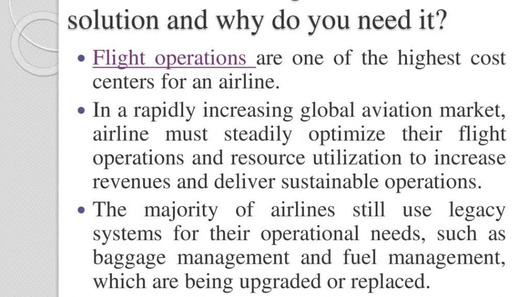 ⁣Airline Operations Solutions