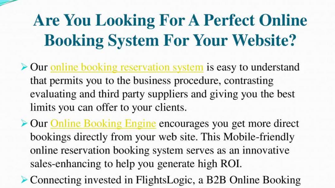 Online Booking Solution