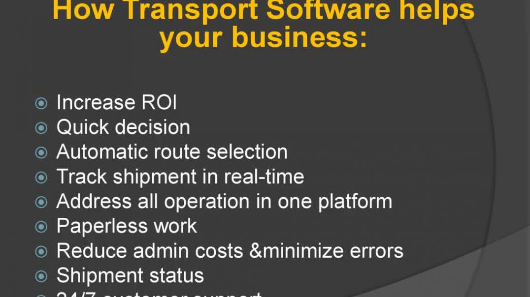 Transport management software