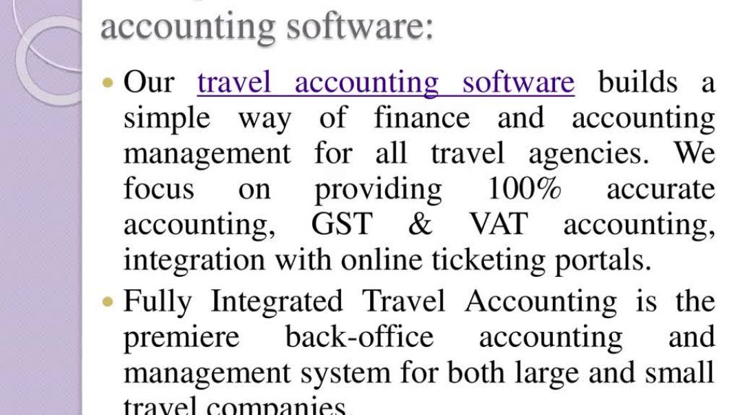 ⁣Travel Accounting Software