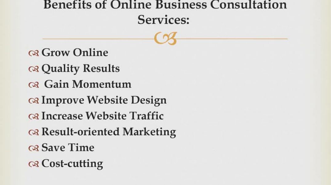 ⁣Online Business Consultation Services
