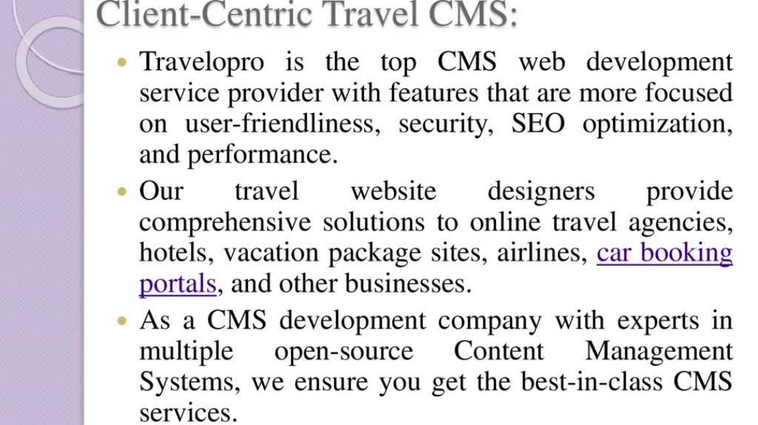 Travel CMS Development