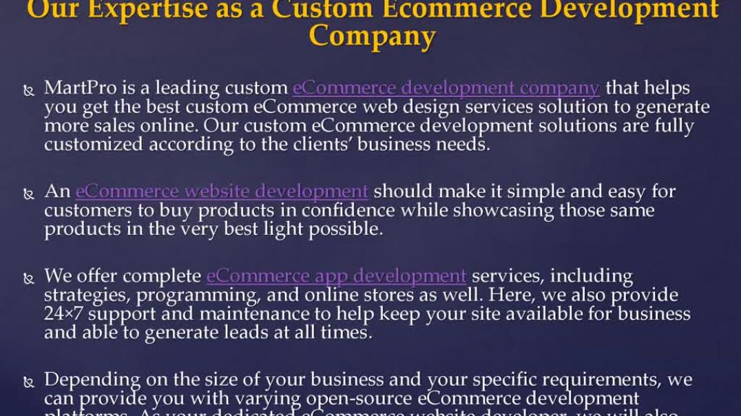⁣Custom ecommerce website development