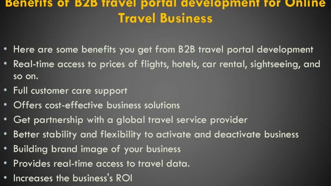 B2B Travel Portal Development