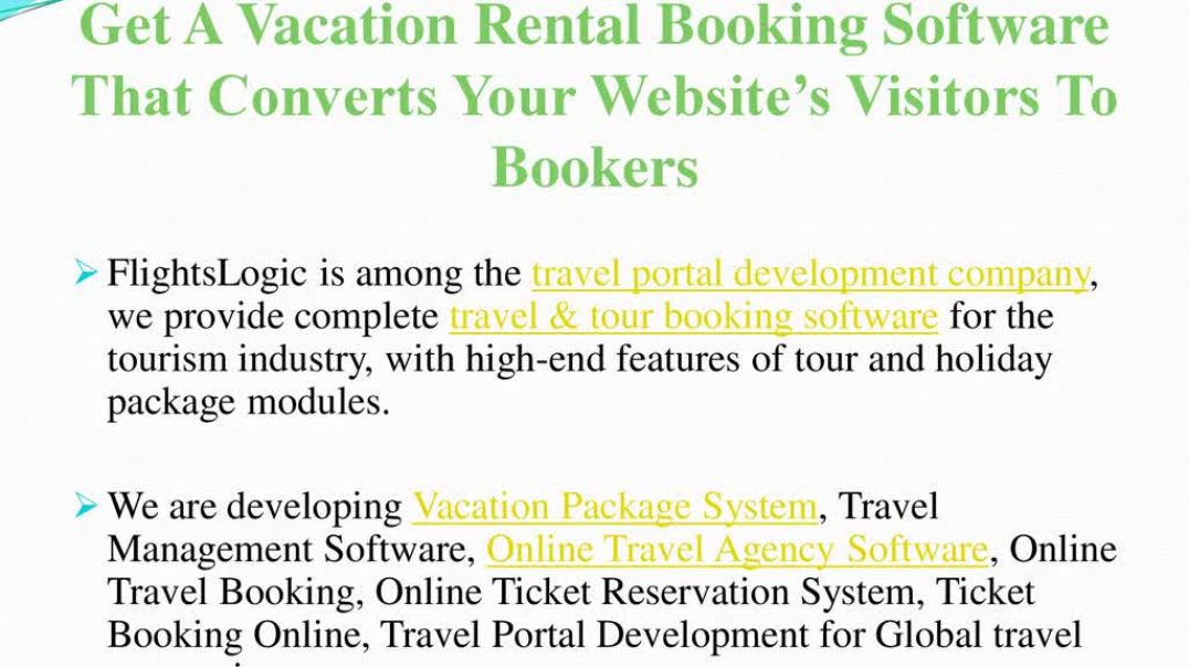 Online Vacation Rental Software