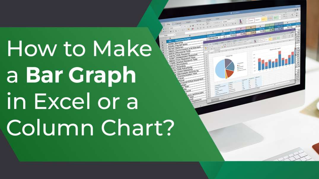 ⁣How to Make a Bar Graph in Excel or a Column Chart