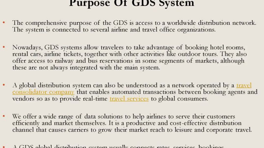 Global Distribution System Provider