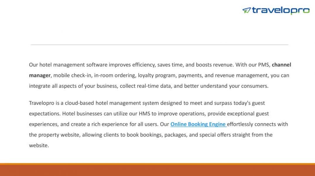 Hotel Management System Features - Travelopro
