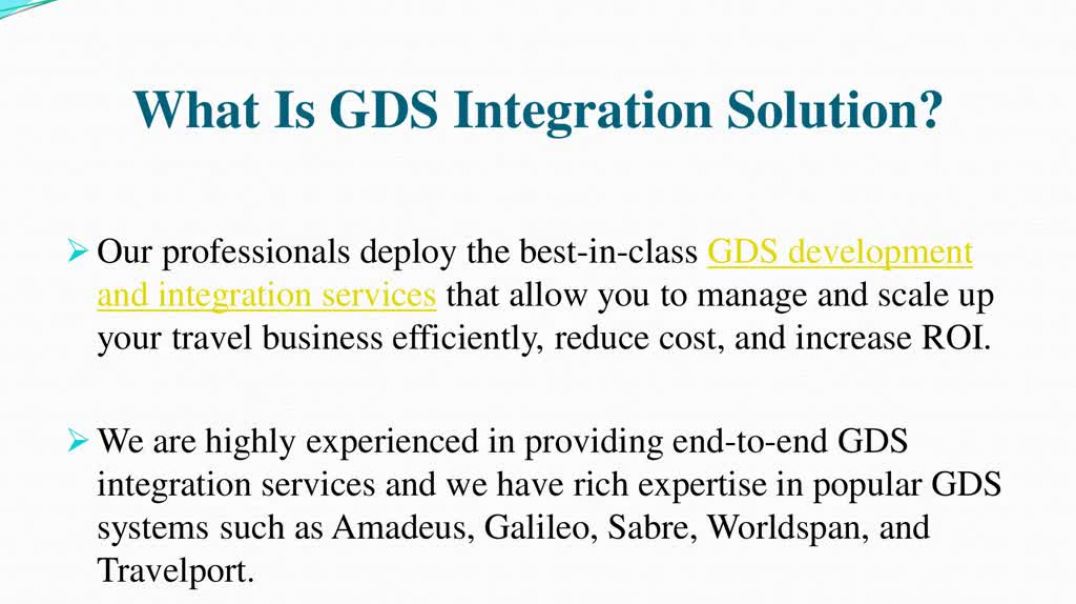 GDS Integration Solution
