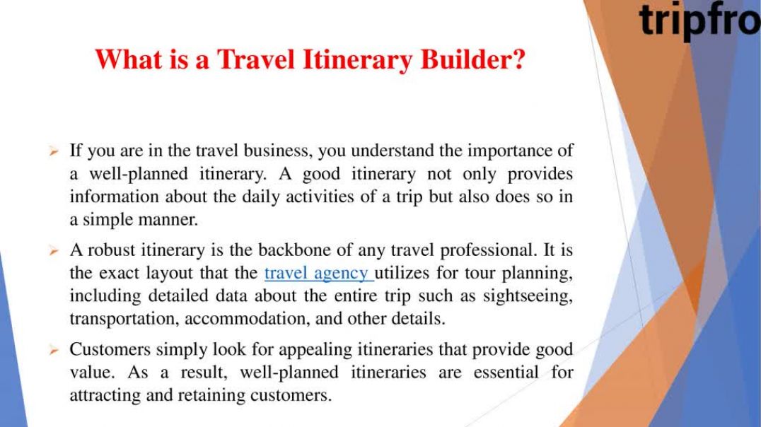 ⁣Travel Itinerary Builder