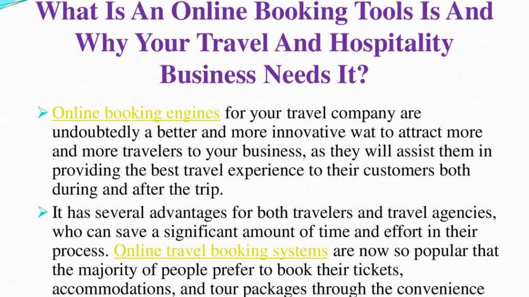 Online Booking Tools