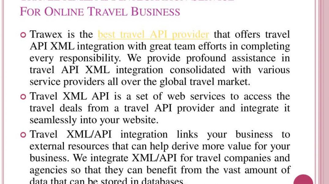 ⁣Travel XML Integration