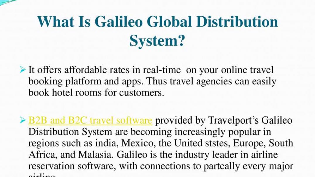 ⁣Galileo Global Distribution System