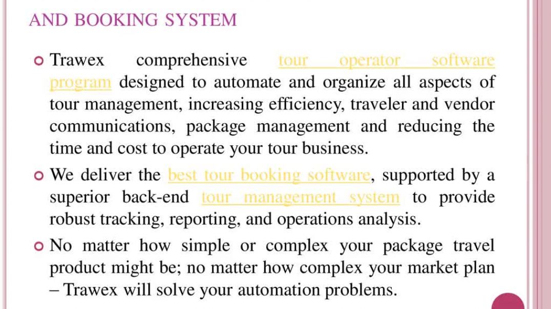 Tour Operator Software