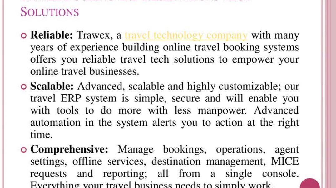 Travel Booking And Reservation System