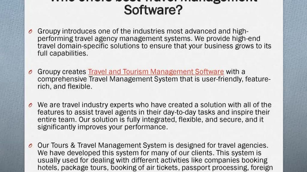 ⁣Travel Management Software