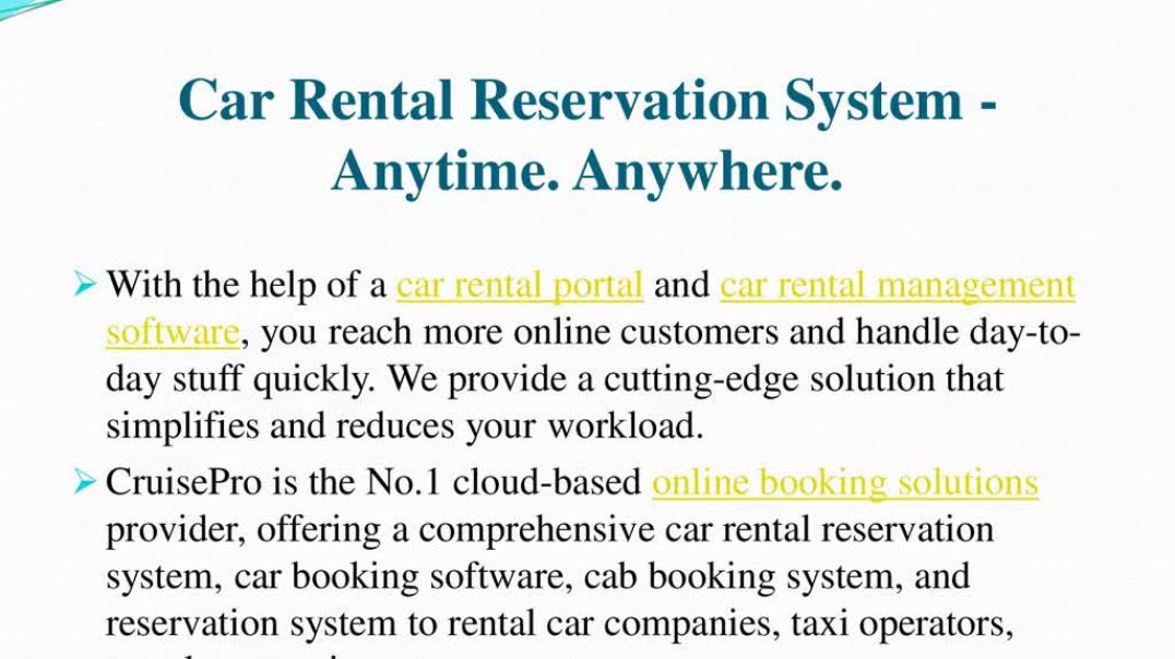 ⁣Car Rental Reservation System