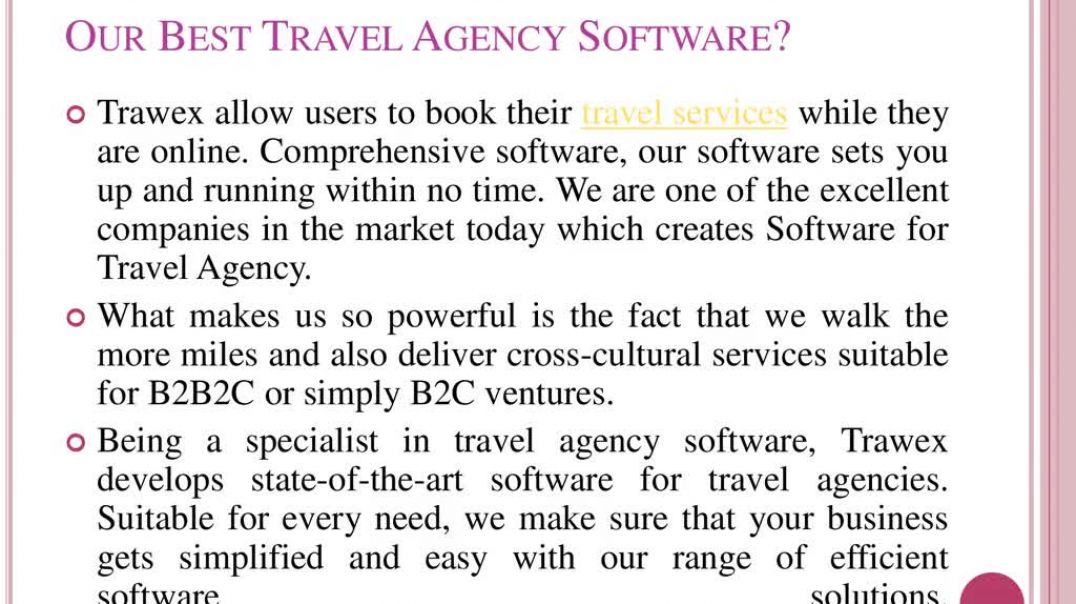 ⁣Travel Agency Software Systems