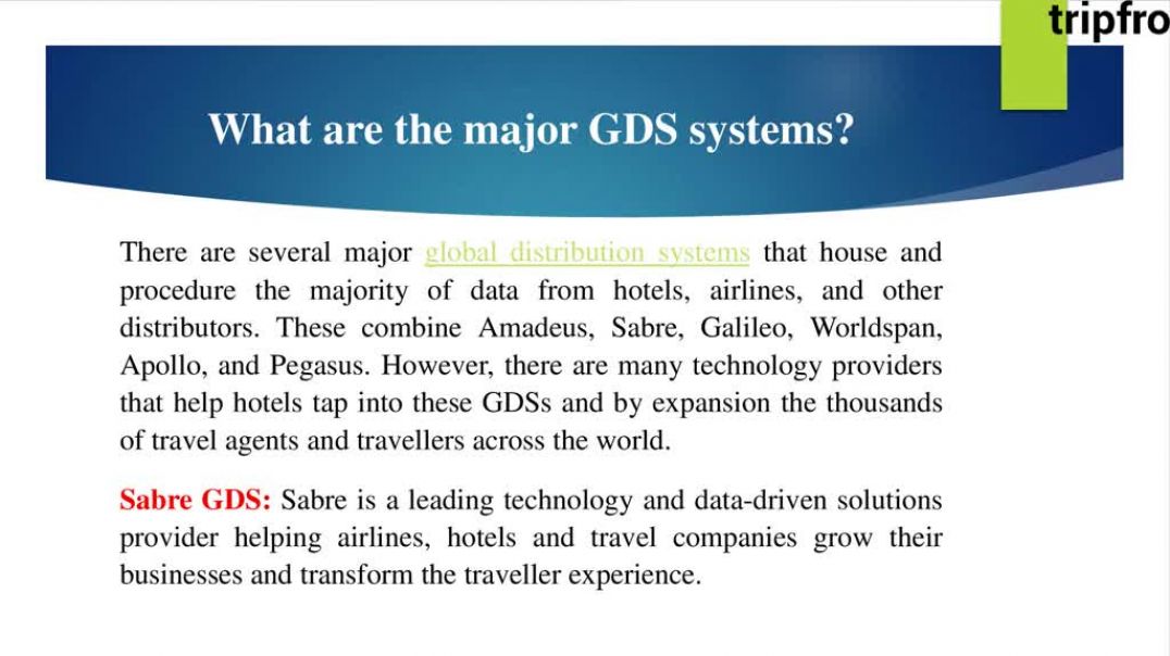 Sabre Global Distribution System