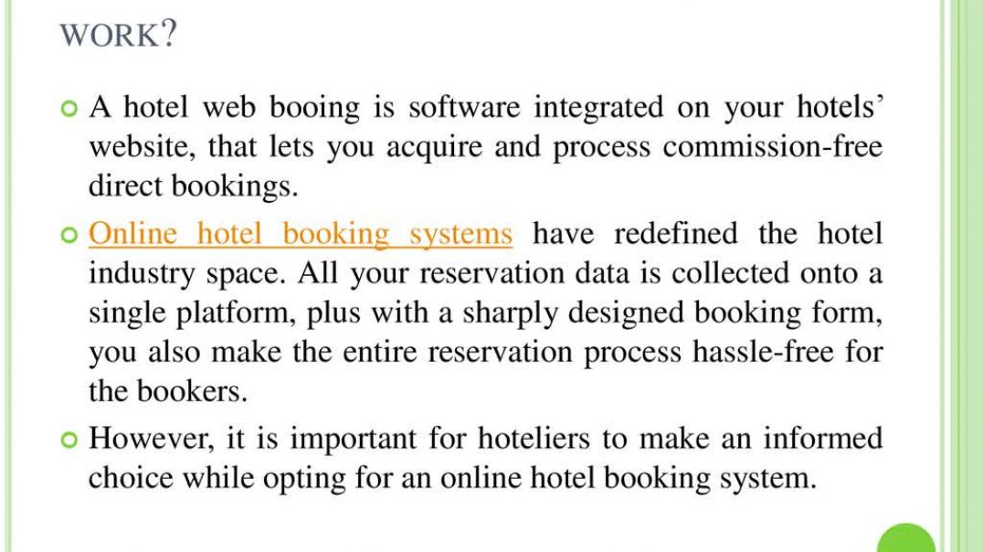 ⁣Hotel web booking engine