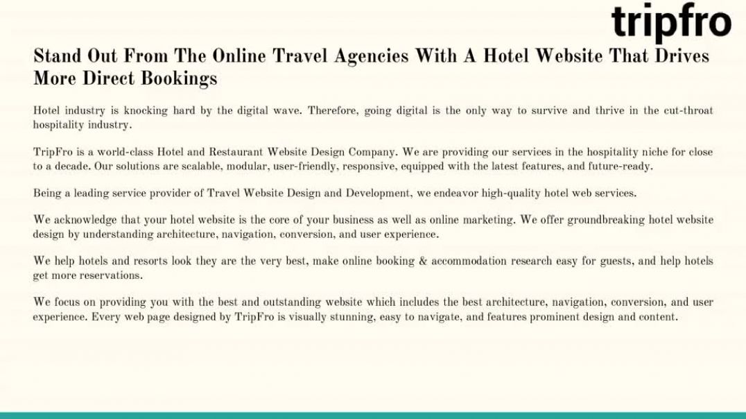 ⁣Hotel Website Design