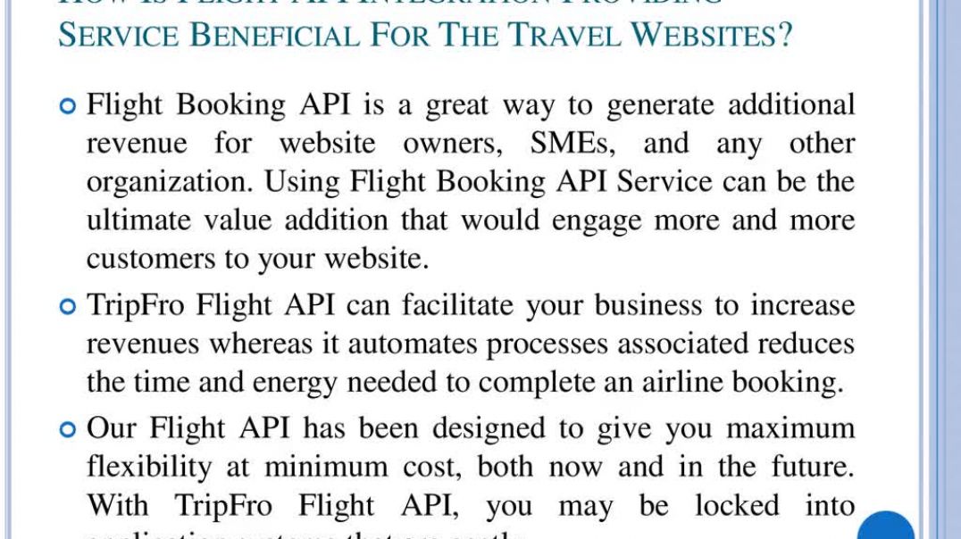 ⁣Flight Booking API Provider