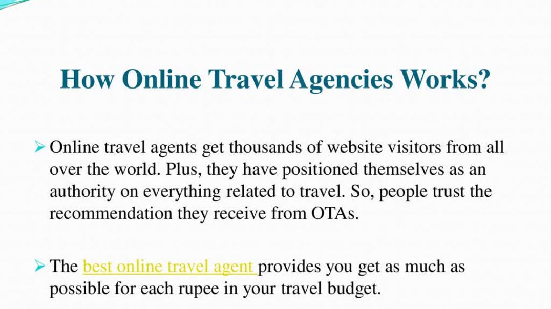 ⁣Online Travel Agency