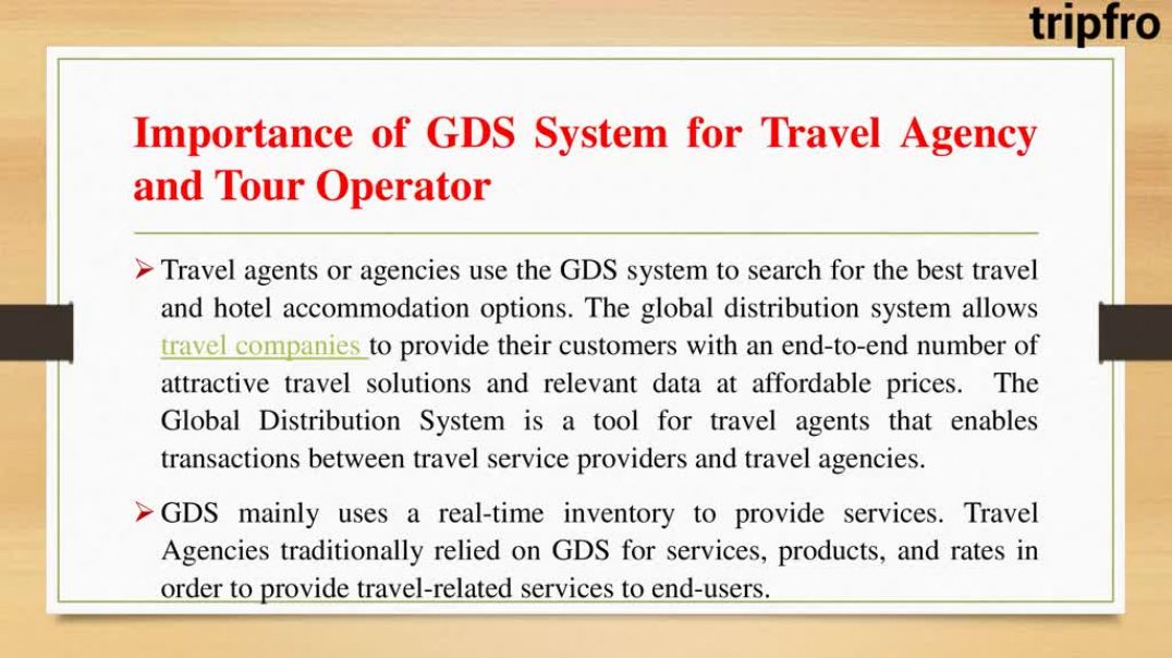 Global distribution system1