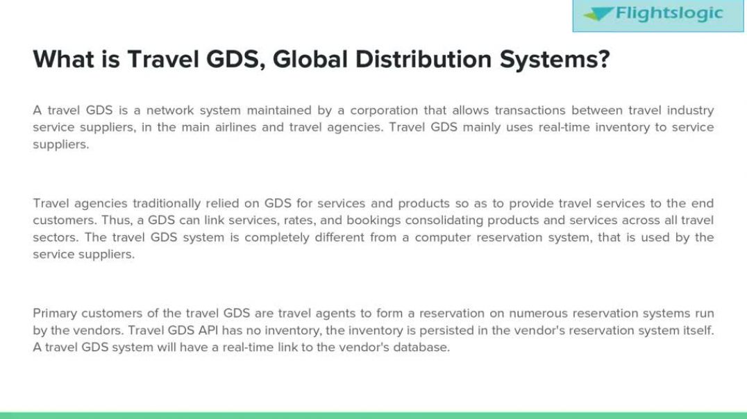 ⁣Travel GDS System