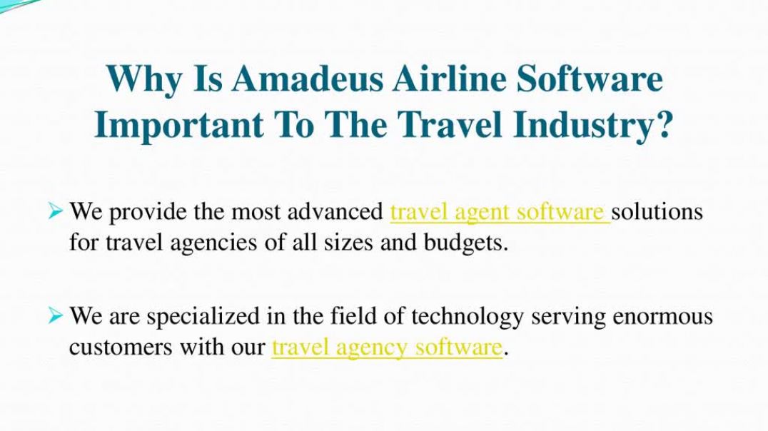 ⁣Amadeus Airline Software