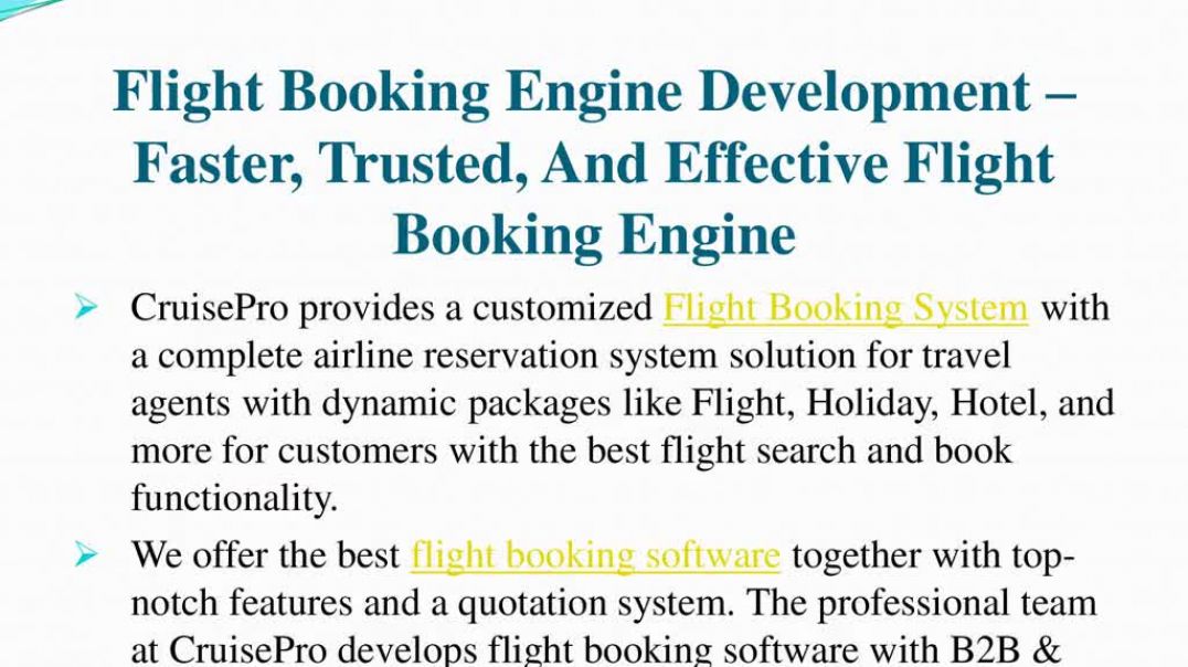 ⁣Flight Booking Engine Development