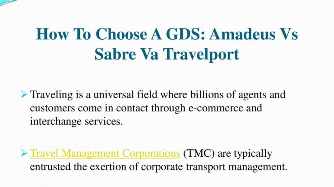 Travelport Vs Amadeus Vs Sabre GDS