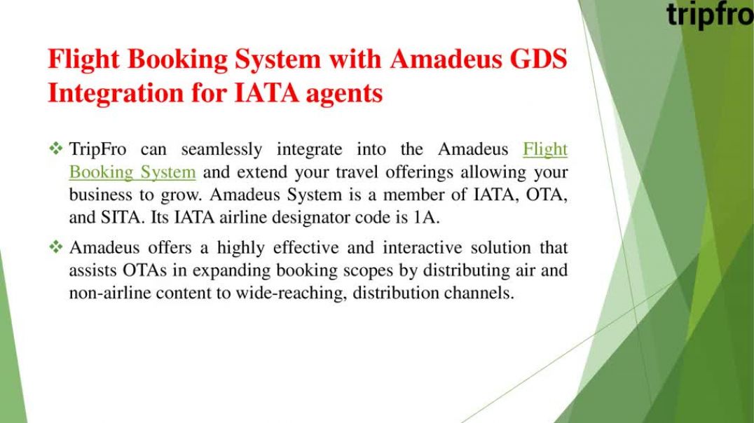 Amadeus Flight Booking
