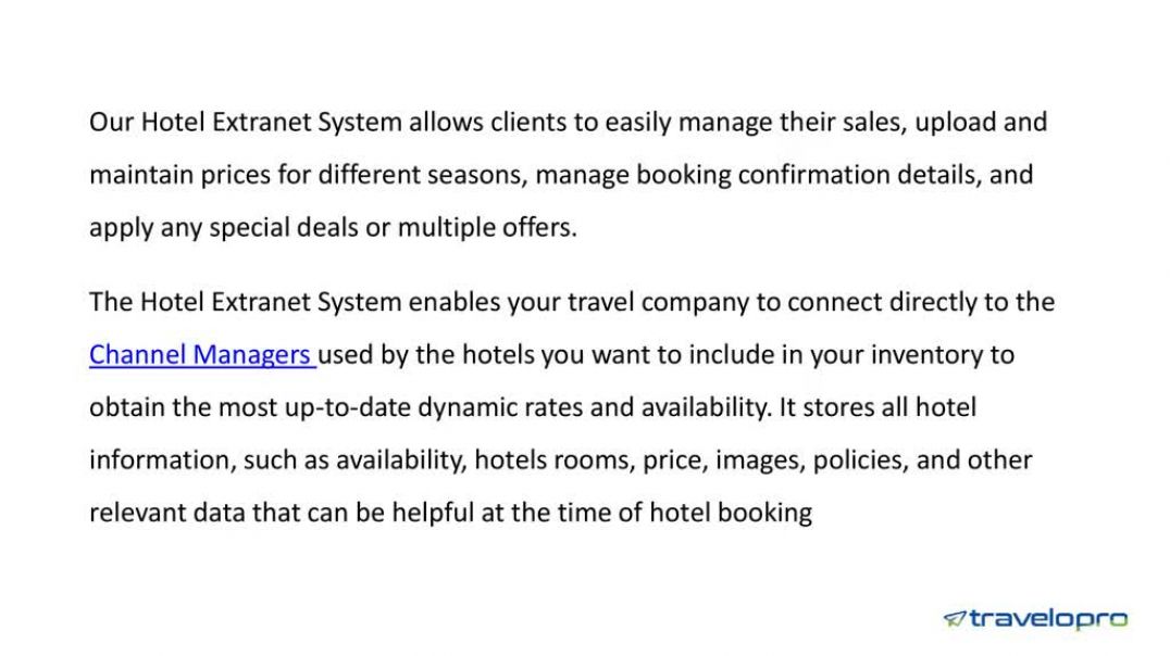 ⁣Hotel Booking Extranet | Hotel CRS | Extranet API